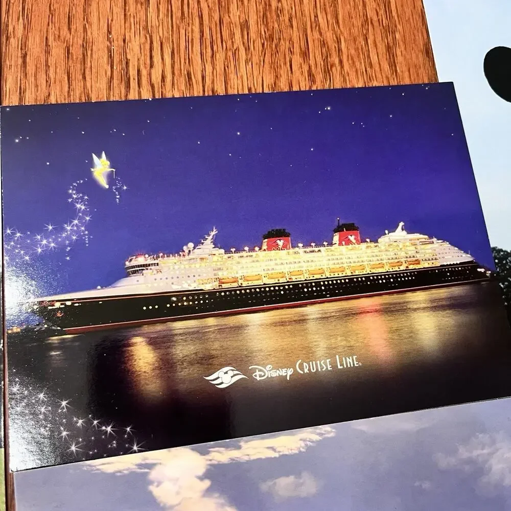 Lot of 6 Disney Cruise Line Traveling Post Cards Mickey Minnie Mouse DCL